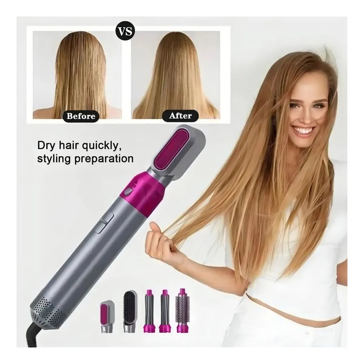 💇♀️CEPILLO SECADOR PARA EL CABELLO 5 EN 1