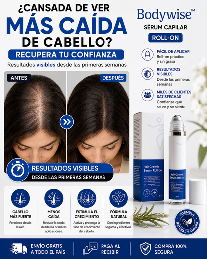 Sérum Capilar Bodywise™ Mas cabello, menos caída