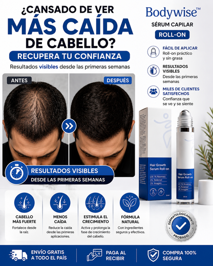 Sérum Capilar Bodywise™ Mas cabello, menos caída
