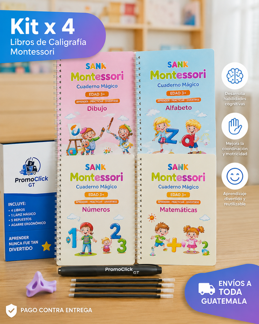 Kit Educativo Montessori Premium®| 4 en 1